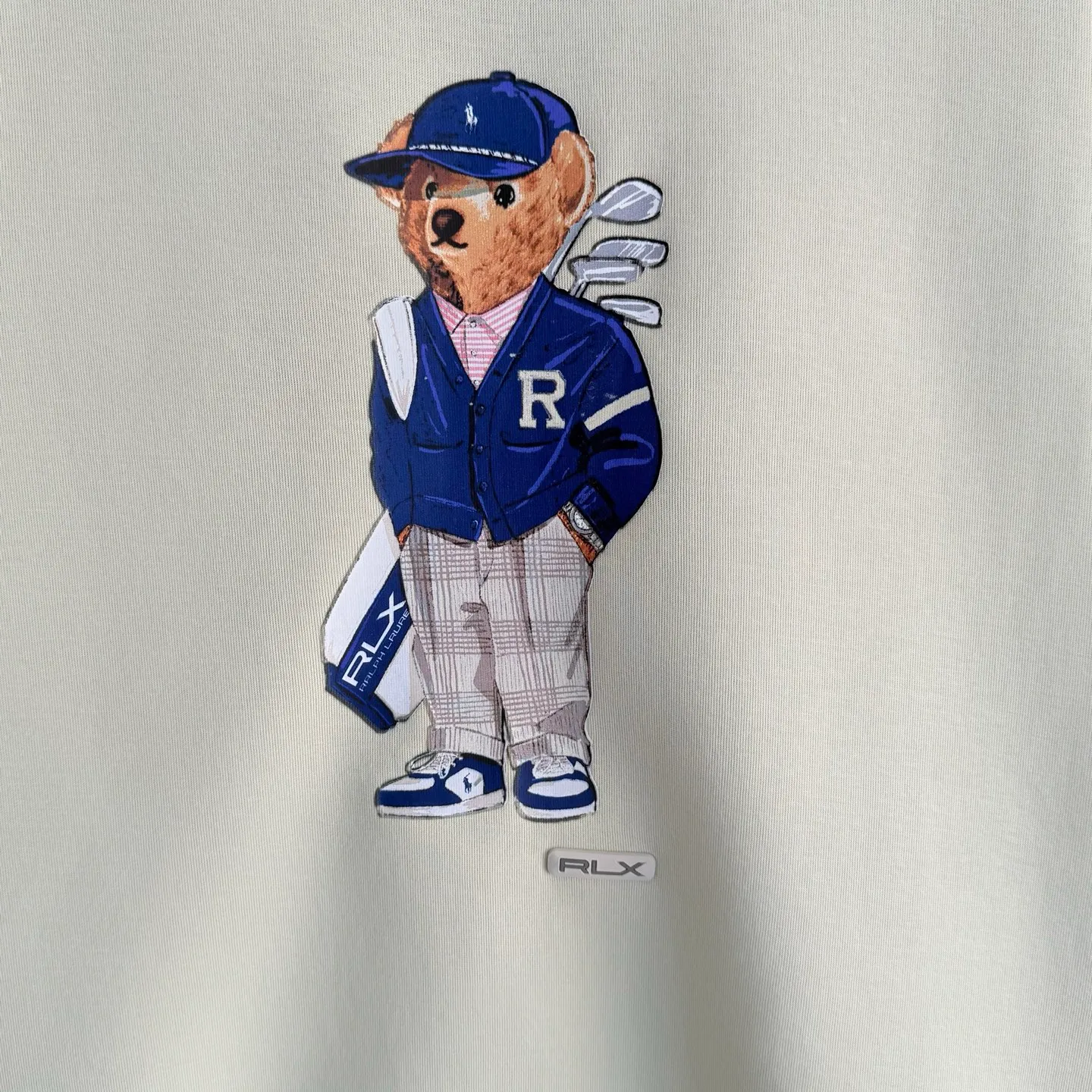 P340. 🆕RL｜Raff 26 early spring new round neck sweatshirt with bear pattern. Same style for men and women, size smlxl